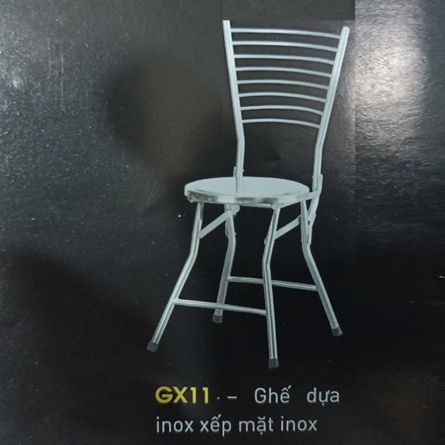 Ghế xếp mặt Inox Hwata GX11