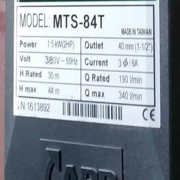 MAY BƠM NƯỚC 2HP APP MTS-84T