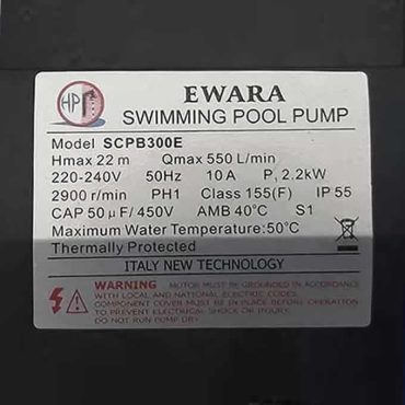 TSKT máy bơm hồ bơi 2.2Kw Ewara SCPB300