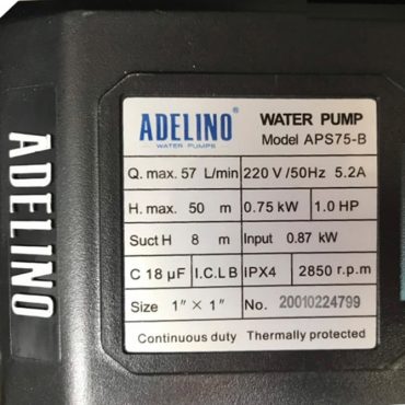 TSKT Máy bơm tăng áp Adelino APS75-B